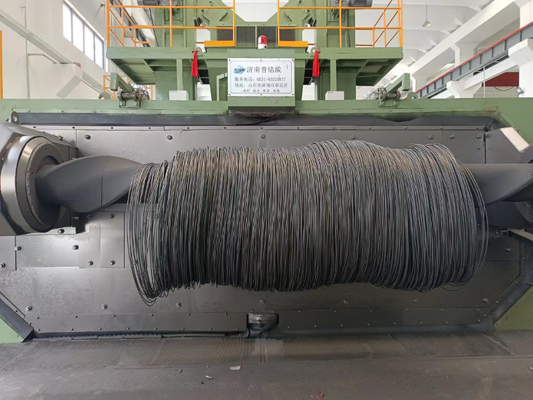 전압제철 스트랜드 산업용 와이어 샷 블래스팅 기계 6m x 5m 50T 용량