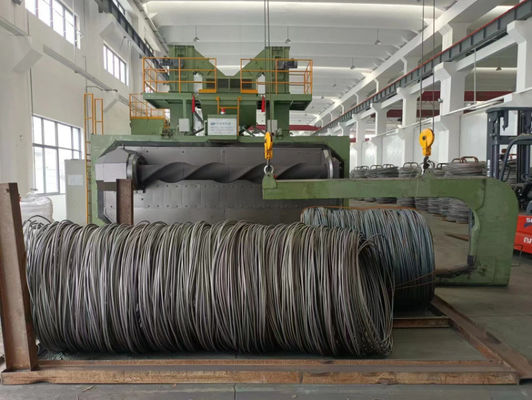 스프링 타입 와이어 스틱 샷 블래스팅 머신 PMW 4350 연간 300 유닛 생산