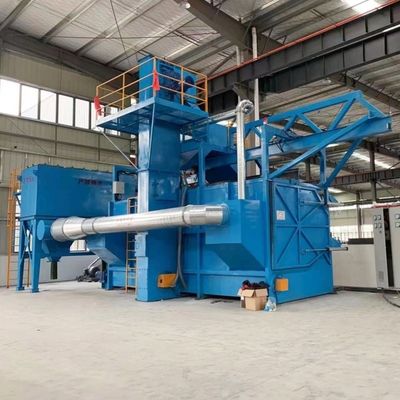 높은 청결성 단일 스테이션 와이어 스탠 코일 자동 제어와 함께 샷 블래스팅 기계