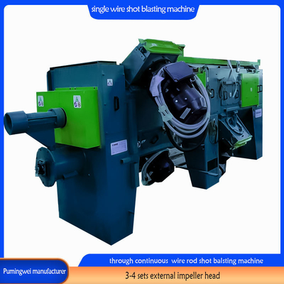 37/30/22 kW/Piece Blast Wheel Power 단일 스트랜드 온라인 와이어 막대 샷 블래스팅 머신