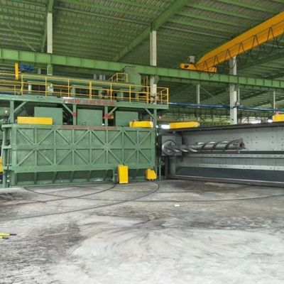 7-15t 생산에 맞게 조정 수평 원형 와이어 샷 블래싱 머신 Pmw5300