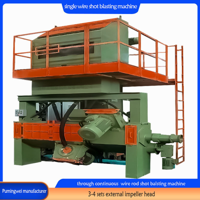 모든 철도 금속 제품용 연속 철도 막대 샷 블래스팅 기계 최대 지름 130mm