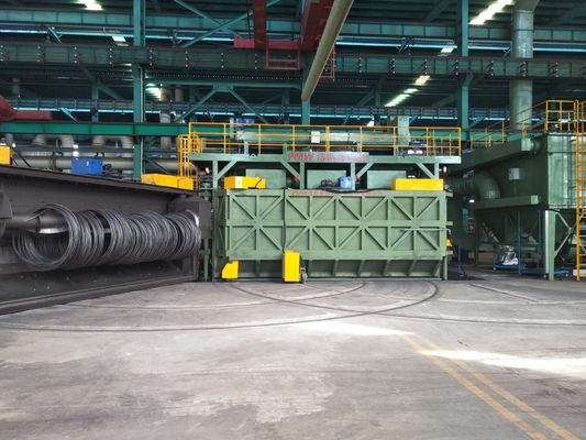 PMW5300 스윙 도어 와이어 스탠 샷 블래스팅 샌드 블래스팅 기계 장비 16.8x12.4x5.8m