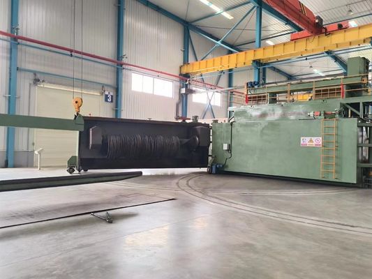 원격 제어 작동을 위한 전기 고정기  rust 제거 와이어 샷 블래싱 기계