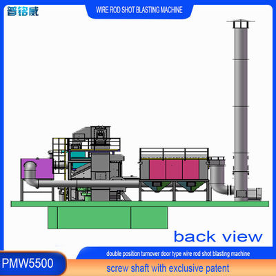 플립 도어 타입 금속 와이어 샷 블래스팅 머신