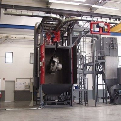 강철 노폐 제거용 맞춤형 매달린 샷 블래스팅 머신 4.809*2.825*7.118