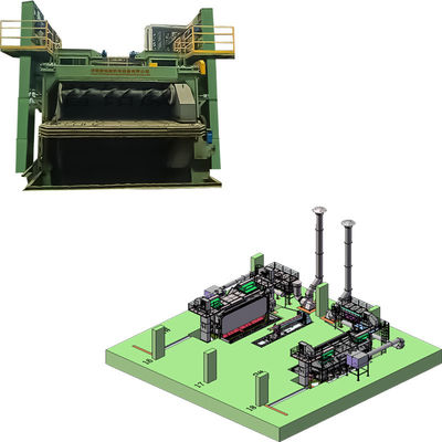 높은 청결성 와이어 스탠 코일 샷 블래스팅 머신 Pmw5500 0.2-0.3% 와이어 손실