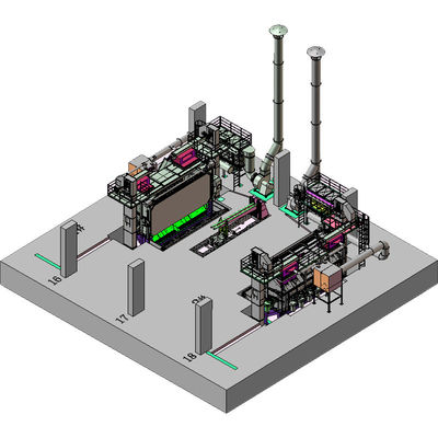 고속 철도 와이어 산업 전기 철도 막대 코일 샷 블래스팅 머신 전기