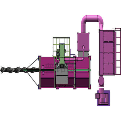 커스터마이징 할 수 있는 와이어 스탠 코일 샷 블래스팅 머신 시간당 2-4 롤 0.2-0.3% 와이어 손실