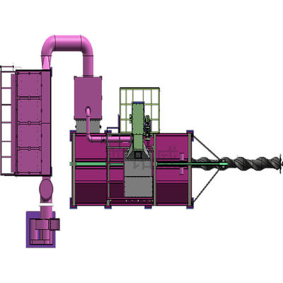 커스터마이징 할 수 있는 와이어 스탠 코일 샷 블래스팅 머신 시간당 2-4 롤 0.2-0.3% 와이어 손실