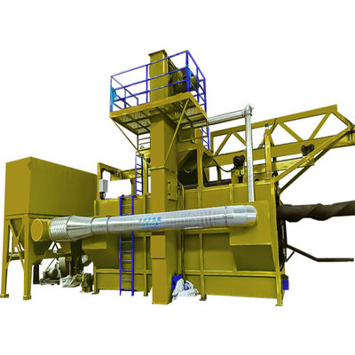 커스터마이징 할 수 있는 와이어 스탠 코일 샷 블래스팅 머신 시간당 2-4 롤 0.2-0.3% 와이어 손실