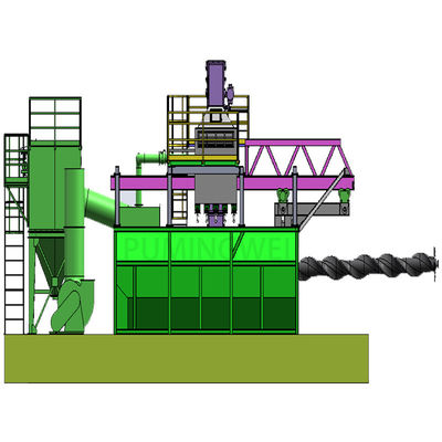 높은 청결성 PMW5000D 3D 와이어 스탠 코일 이동 스탠드레를 가진 샷 블래스팅 머신
