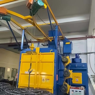 철강 프로파일용 전기 헐링 오버헤드 핸저 샷 블래스팅 청소 기계