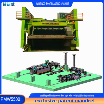 PMW5500 와이어 스탠 코일 샷 블래스팅 머신