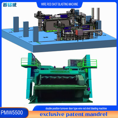 다기능 와이어 막대 코일 샷 블래스팅 기계 당신의 필요에 따라 탈 껍질