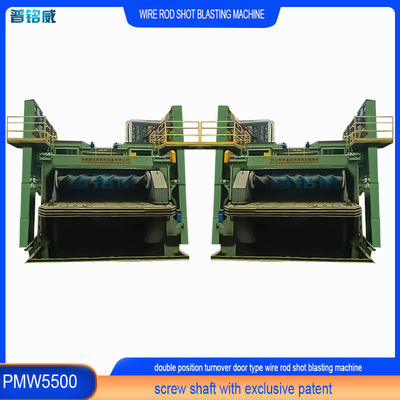 다기능 와이어 막대 코일 샷 블래스팅 기계 당신의 필요에 따라 탈 껍질