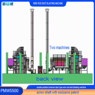 12.5*5.5*6.4m 와이어 스틱 코일 샷 블래스팅 머신 1년 후 판매 서비스