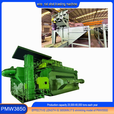 전기 금속 와이어 막대 코일 제거 샷 블래스팅 머신 PMW 5500 업데이트 버전