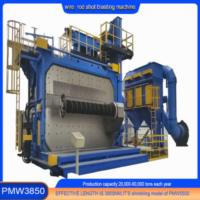 전기 금속 와이어 막대 코일 제거 샷 블래스팅 머신 PMW 5500 업데이트 버전