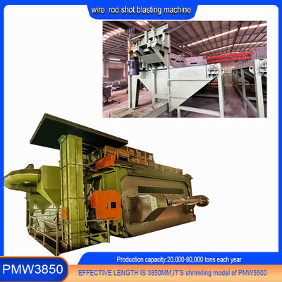 높은 청결성 세 가지 색상 폭발 휠 와이어 스탠 코일 샷 청소용 폭발 기계