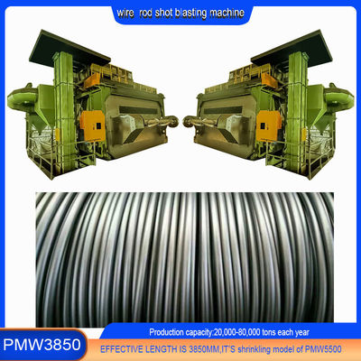 PMW3850 내의 용접 와이어 데컬링을 위한 PMW3850 와이어 스틱 코일 샷 블래스팅 머신