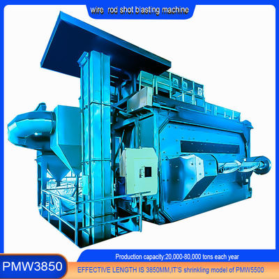 PMW3850 내의 용접 와이어 데컬링을 위한 PMW3850 와이어 스틱 코일 샷 블래스팅 머신