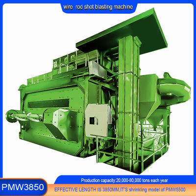 PMW3850 내의 용접 와이어 데컬링을 위한 PMW3850 와이어 스틱 코일 샷 블래스팅 머신