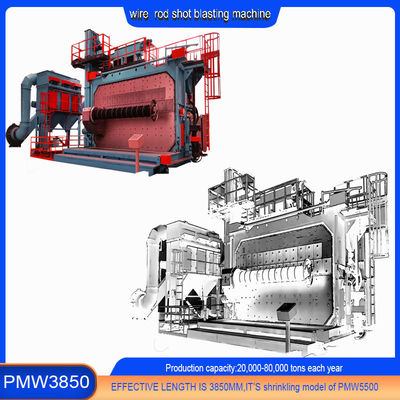 표준 부품 샷 피닝 와이어 막대 샷 블래스팅 머신