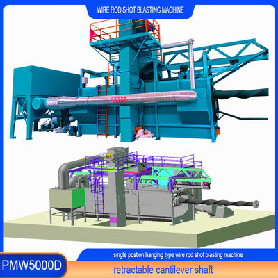 30kw/Set Blast Wheel Power Wire Rod Shot Blasting Machine 최적의 정화 결과를 위해
