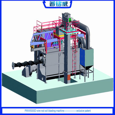 30kw/Set Blast Wheel Power Wire Rod Shot Blasting Machine 최적의 정화 결과를 위해