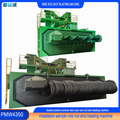 커스터마이징 듀얼 멘드렐 와이어 스탠 샷 블래스팅 머신 스프링 철면