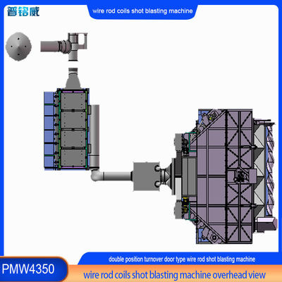 커스터마이징 듀얼 멘드렐 와이어 스탠 샷 블래스팅 머신 스프링 철면