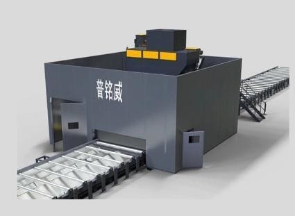 탄소 강철 Q6930g 롤 컨베이어 철강 구조를 위한 샷 블래스팅 머신 1
