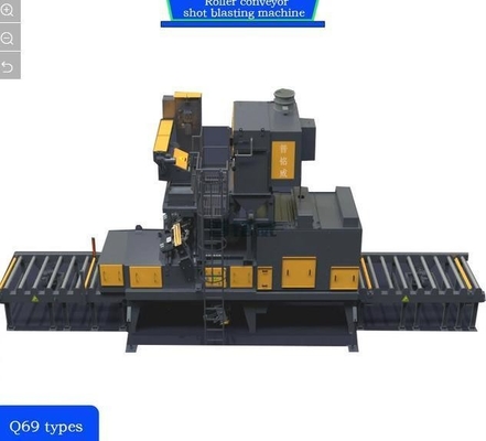4 * 11kw 고 컨벡션 사전 난방 롤 컨베이어 샷 블래스팅 기계 사용자 정의