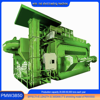 3-8 코일 시간 당 와이어 스톡 샷 블래스팅 기계 코일 막 생산 9.5 * 6.1 * 6.9m