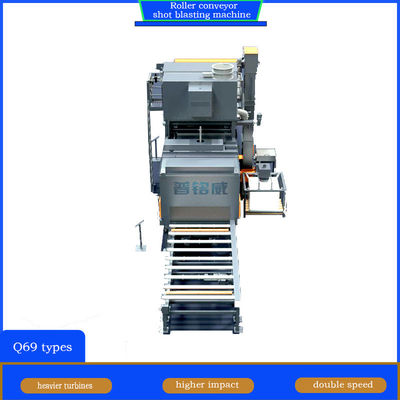 전기 맞춤형 롤러 컨베이어 샷 블래스팅 머신