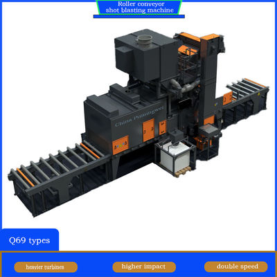 전기 맞춤형 롤러 컨베이어 샷 블래스팅 머신