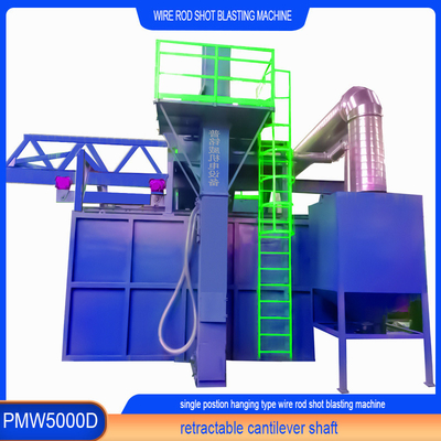 150 kW 총 전력 전기 와이어 막대 샷 블래스팅 기계 자동