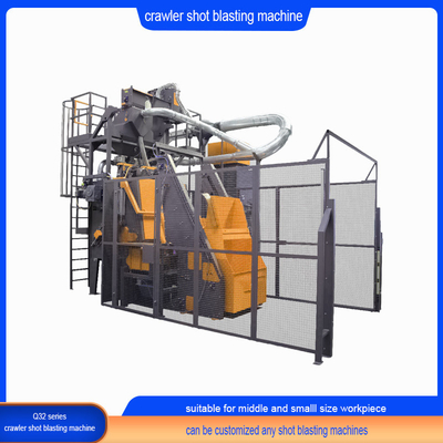 자동 텀블 고무 벨트 샷 블래스팅 기계 2.0-2.8t/H 생산율