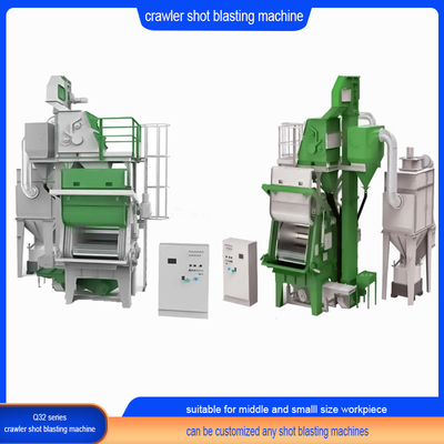 자동 텀블 고무 벨트 샷 블래스팅 기계 2.0-2.8t/H 생산율