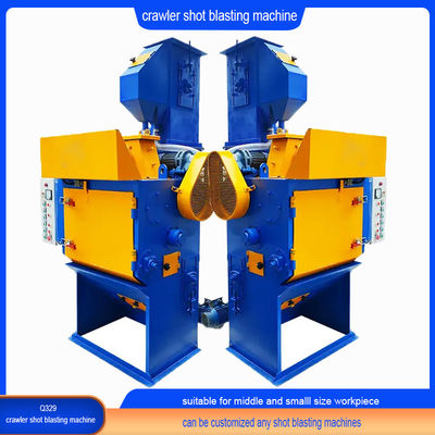 전기 고무 벨트 덤블 샷 블래스팅 기계 작업 조각 표면을 청소하기 위해 제조