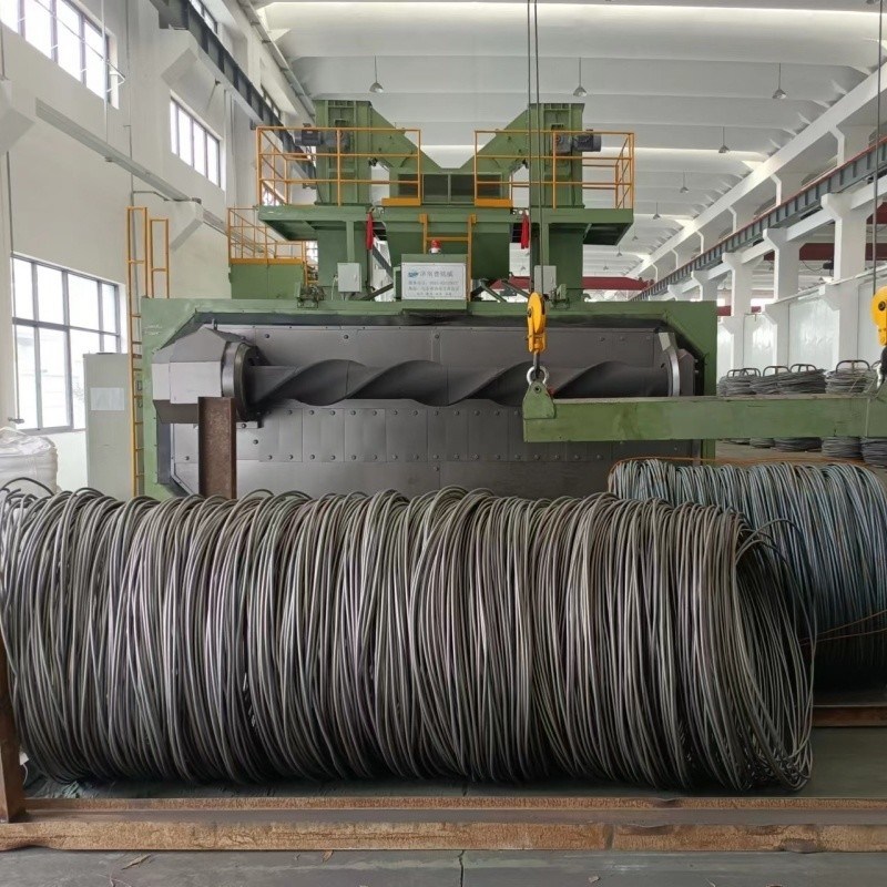 6.6*5.5*6m 지상 높이 맞춤식 철선 로프 및 철선 샷 블래스팅 머신