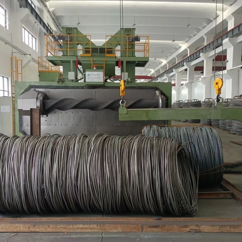 맞춤형 철조 막대 샷 블래스팅 머신 밸런াইজ 스틸 와이어 6m x 5m 크기