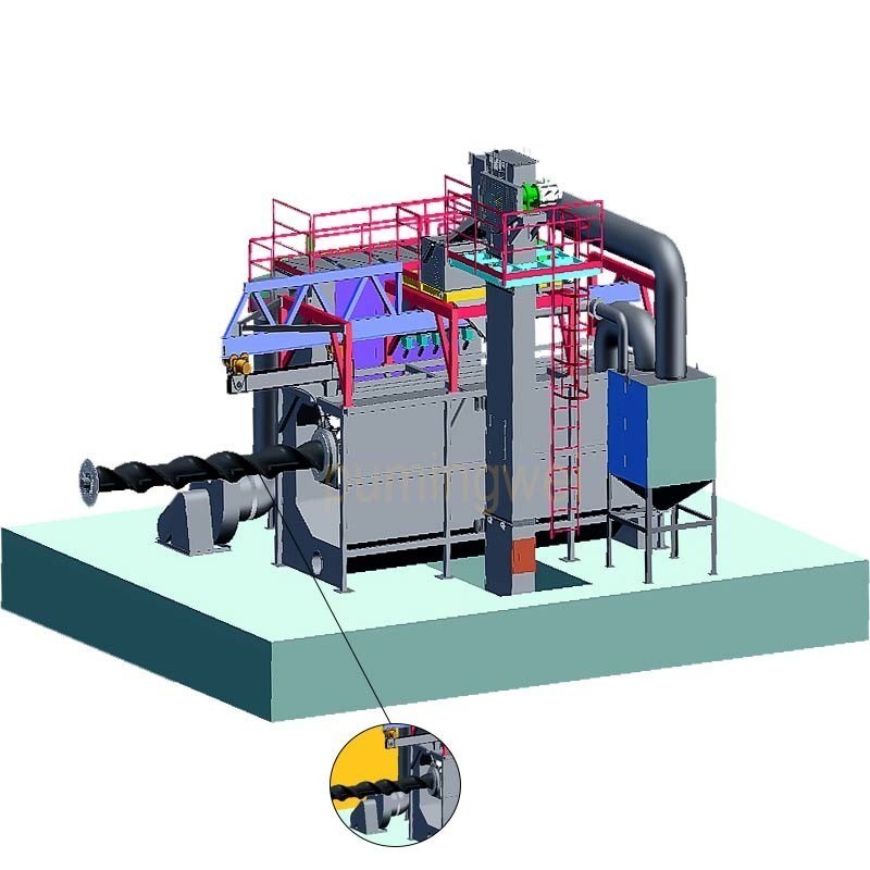 에너지 - 단역 와이어 코일 샷 블래스팅 기계 낮은 강도 노동 강도를 위해