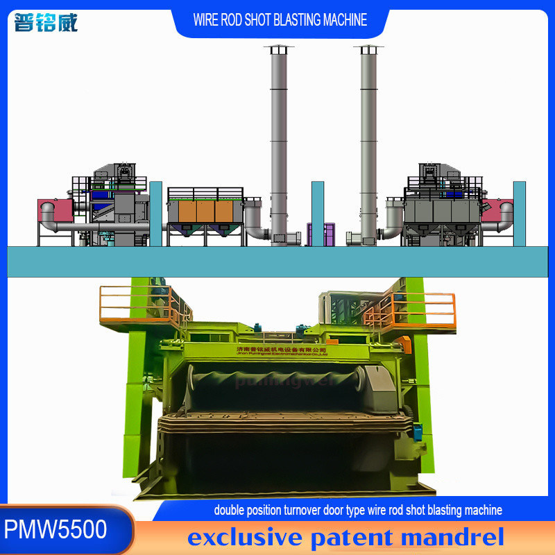 첨단 와이어 스틱 코일 샷 블래스팅 머신 고 청결성 및 30kw / 세트 전력