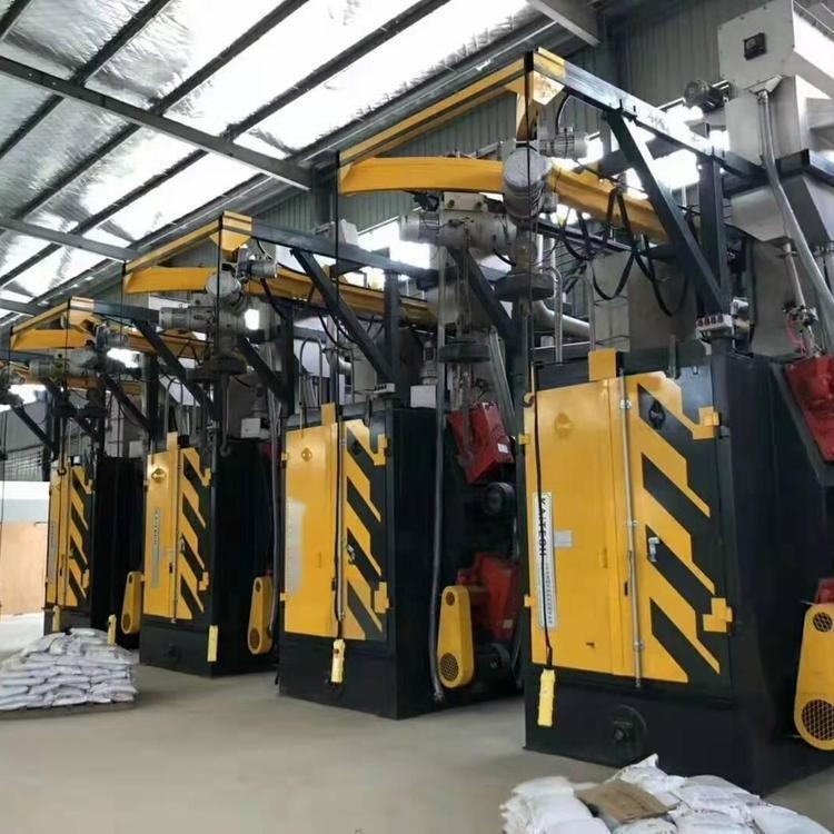 전기 연료 2500kg 황색 스핀러 핸저 호크 타입 샷 블래스팅 머신 1