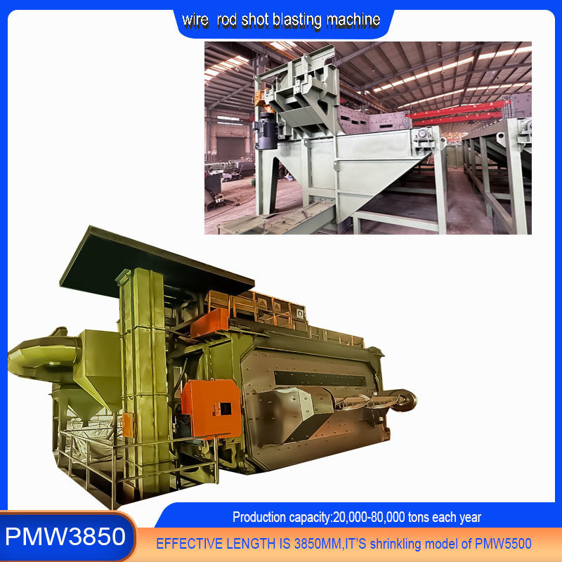 높은 청결성 세 가지 색상 폭발 휠 와이어 스탠 코일 샷 청소용 폭발 기계