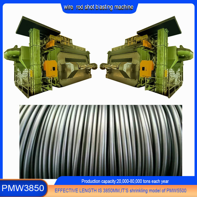 PMW3850 내의 용접 와이어 데컬링을 위한 PMW3850 와이어 스틱 코일 샷 블래스팅 머신