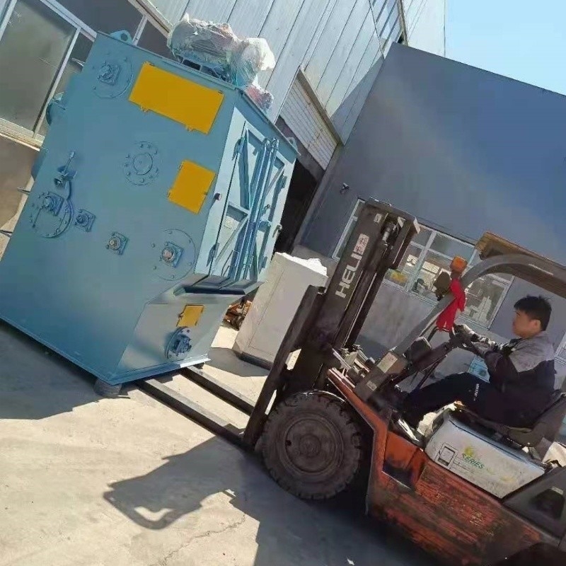 원격 제어 작동 크롤러 샷 블래스팅 기계